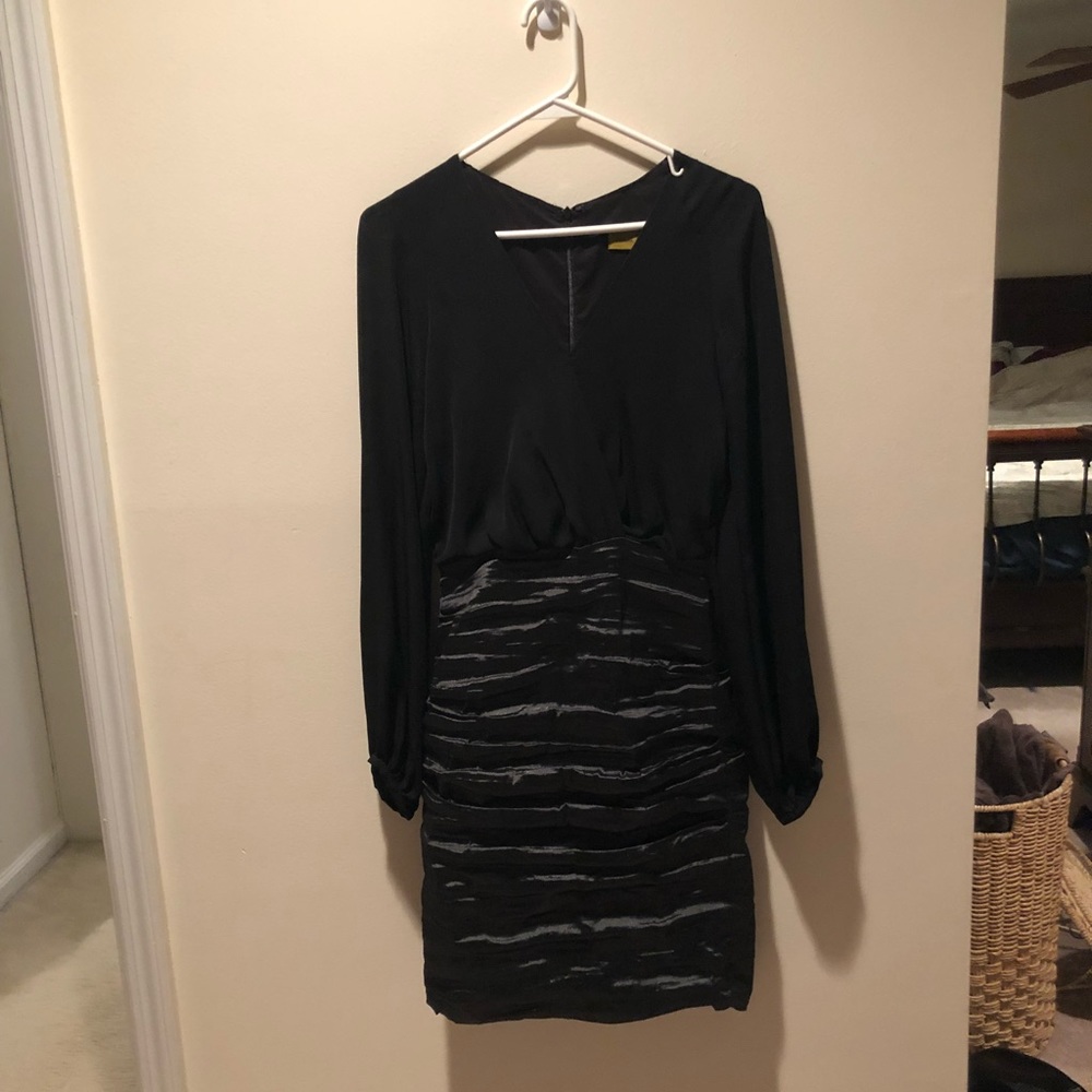Nicole Miller Long Sleeve Formal dress